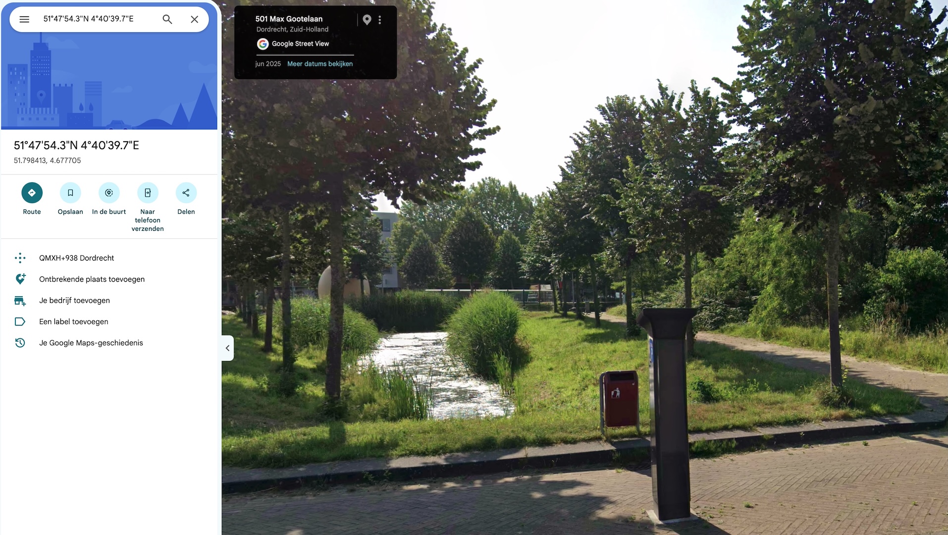 Monit MeldMan geolocatie streetview